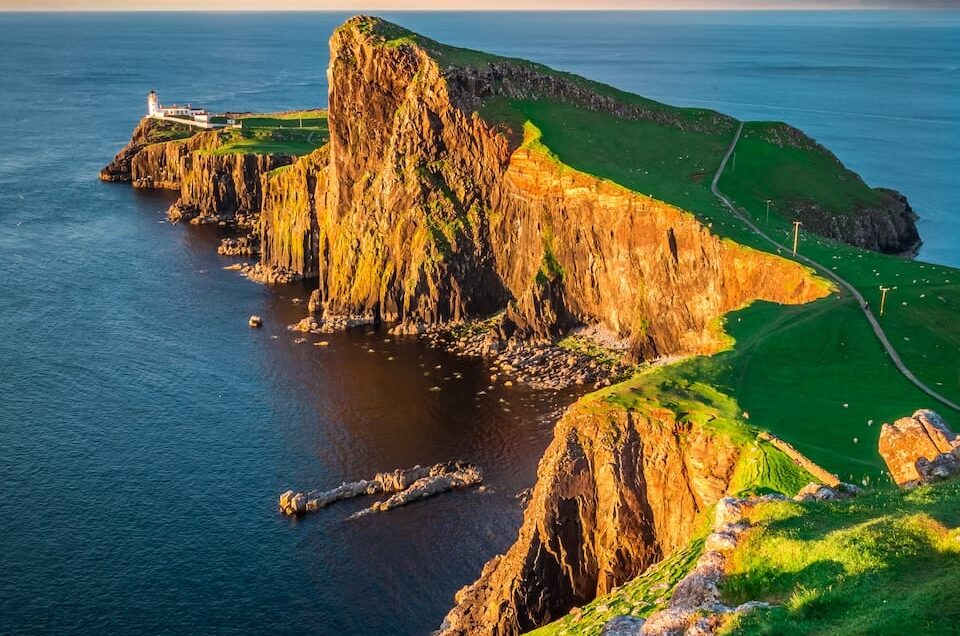 beautiful sunset at the neist point lighthouse sc 2023 11 27 05 25 25 utc