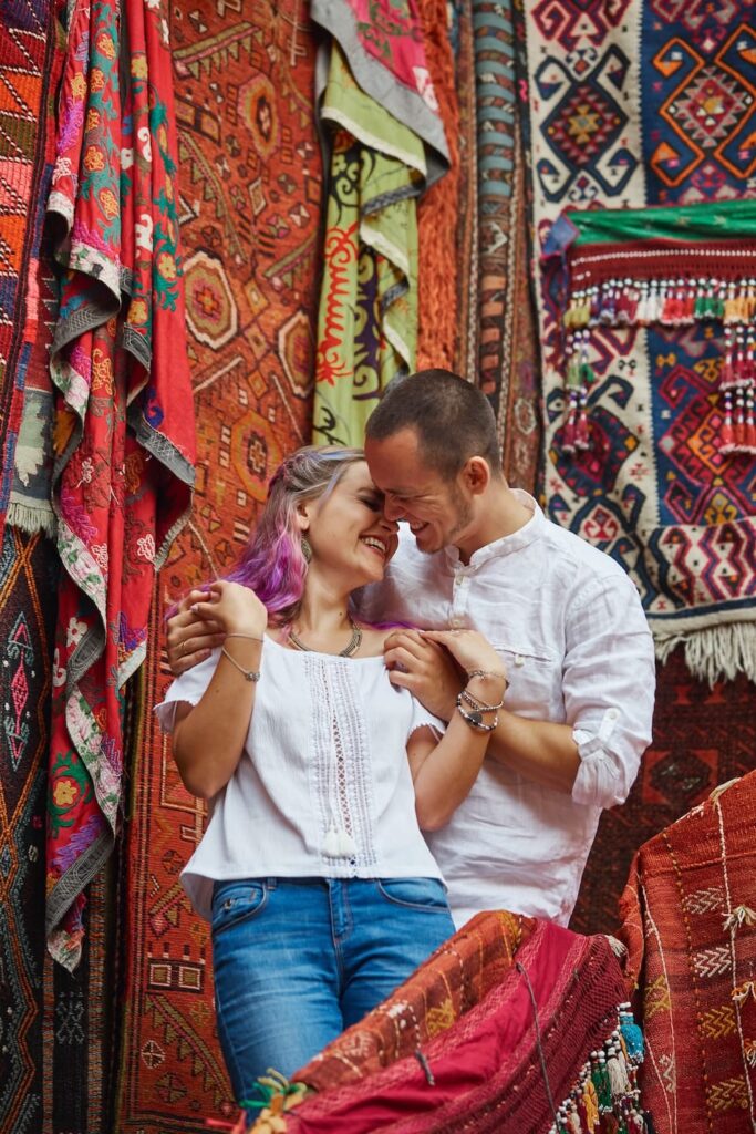 couple in love chooses a turkish carpet at the mar 2023 11 27 04 53 57 utc